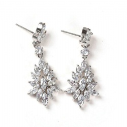 Marquise  cubic zircon stud earring