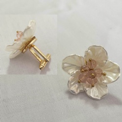 Small fresh Flower Cufflink