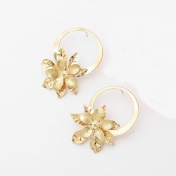 flower casting earring