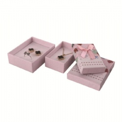 Pink bowknot jewelry set