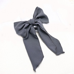 Chiffon bow ribbon hair ring